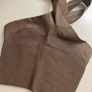 BABATON Sculpt Knit Cross Top